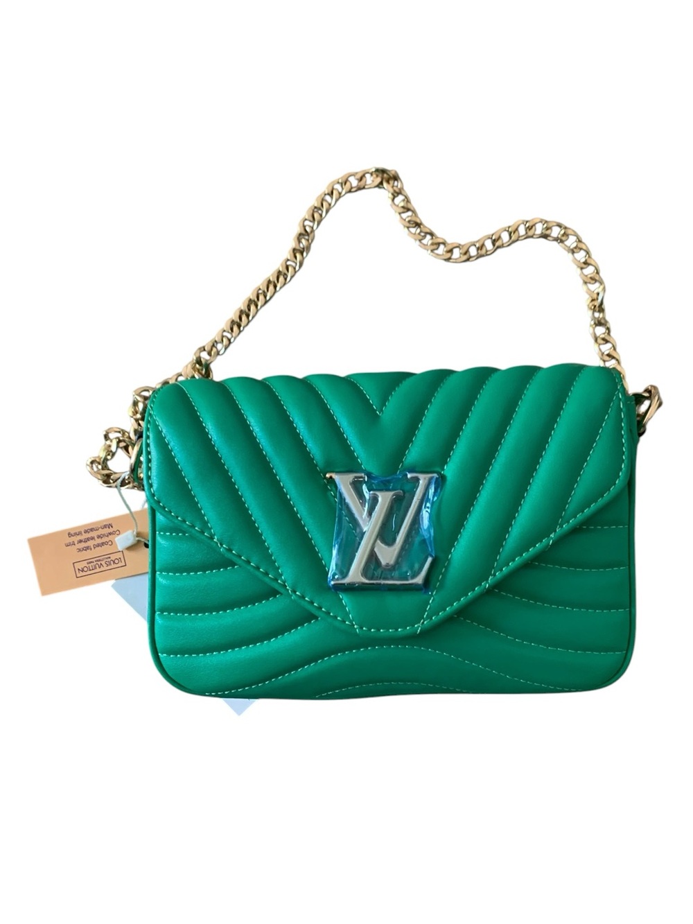 🆕 🟢✨New Wave Multi Pochette Set – Emerald Green Leather Crossbody Bag ✨🟢 - Picture 12 of 14
